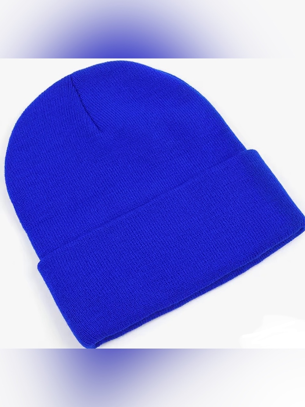 Amazon Kids Ribbed Cuff Beanie - Royal Blue two hots